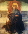 St. Anthony Abbot with pig painting at Vanderbilt Mansion. Centerport, NY.