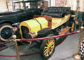 REO automobile used in races by William K. Vanderbilt II on turntable at Vanderbilt Mansion garage. Centerport, NY.