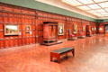 Wood paneled gallery at Cincinnati Art Museum. Cincinnati, OH.