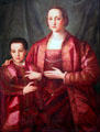 Portrait of Eleonora di Toledo & Her Son, Francesco de'Medici by Agnolo Bronzino of Italy at Cincinnati Art Museum. Cincinnati, OH.