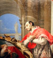 St Charles Borromeo painting by Tiepolo of Itay at Cincinnati Art Museum. Cincinnati, OH.