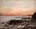 Sunset, Vevey, Switzerland painting by Gustave Courbet of France at Cincinnati Art Museum. Cincinnati, OH.