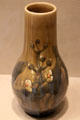 Earthenware vase with budding branch by Matthew Andrew Daly of Rookwood Pottery Co. of Cincinnati at Cincinnati Art Museum. Cincinnati, OH.