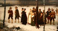 Early Puritans of New England Going to Worship painting by George Henry Boughton at Toledo Museum of Art. Toledo, OH.