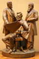 Council of War plaster sculpture of Grant, Lincoln & Stanton by John Rogers at Toledo Museum of Art. Toledo, OH.