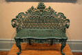 Cast iron bench possibly from New Orleans at Toledo Museum of Art. Toledo, OH.