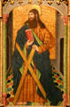 Central panel of St Andrew altarpiece attrib. to Master of Geria from Castile at Toledo Museum of Art. Toledo, OH.