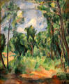 The Glade landscape painting by Paul Cézanne at Toledo Museum of Art. Toledo, OH.