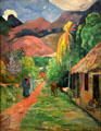 Street in Tahiti painting by Paul Gauguin at Toledo Museum of Art. Toledo, OH.