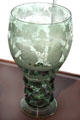 German wine glass with dwarfs at Toledo Glass Pavilion. Toledo, OH.