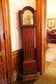 Tall clock was wedding gift to R.B. Hayes' grandmother in entry hall of Hayes Presidential Home. Fremont, OH.