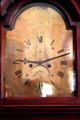 Face of tall clock in entry hall of Hayes Presidential Home. Fremont, OH.