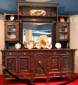 Sideboard with Rutherford B. Hayes Presidential China at Hayes Presidential Center. Fremont, OH.