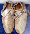Slippers knitted by Ida Saxton McKinley, wife of President McKinley, for ailing President Hayes. Fremont, OH.