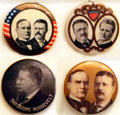 Theodore Roosevelt campaign buttons. Fremont, OH.