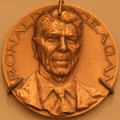 Ronald Wilson Reagan medal. Fremont, OH.