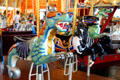 Seahorse on Merry-Go-Round Museum's working carousel. Sandusky, OH.