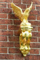 Gilded eagle on front of house of Dr. Lehman Galpin who was at T.A. Edison's birth. Milan, OH.