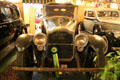 Front view & hood ornament of Packard Twin Six Brunn Cape Victoria at Canton Classic Car Museum. Canton, OH.