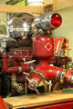 Front end details of Ahrens-Fox Piston Pumper Model I-T at Canton Classic Car Museum. Canton, OH.