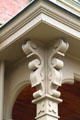 Detail of front porch molding at Ida Saxton McKinley Historic House. Canton, OH.