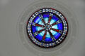Stained glass sky light above tomb of William & Ida McKinley at McKinley National Memorial. Canton, OH.
