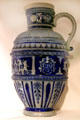 German salt glaze decorative jug sent to President McKinley at William McKinley Presidential Museum & Library. Canton, OH.