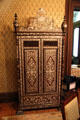 Turkish Wardrobe with mother of pearl & silver inlay at Hower House. Akron, OH.