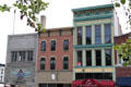 Heritage Italianate buildings beside Sullivan's Old Home Building jewel bank. Newark, OH.