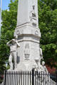 Details of Cambridge Civil War Monument. Cambridge, OH.