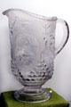 Admiral Dewey Pitcher by Beatty-Brady Glass Co. of Dunkirk, IN at Degenhart Paperweight & Glass Museum. Cambridge, OH.
