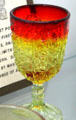 Daisy & Button pressed glass goblet at Degenhart Paperweight & Glass Museum. Cambridge, OH.