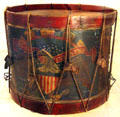 Civil War-era infantry drum at museum of Ohio State Capitol. Columbus, OH.