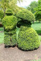 French Topiary Garden figure of man & woman. Columbus, OH