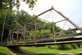 Wrought-iron bridge by David H. Morrison, founder of Columbia Bridge Works of Dayton at Carillon Historical Park. Dayton, OH.