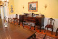 Sideboard in dining room at Wright's Hawthorn Hill. Dayton, OH.