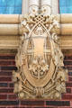 Celtic-style shield on Sullivan's People's Federal Savings & Loan Assn. Sidney, OH.