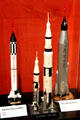 Models of several American rockets at Neil Armstrong Museum. Wapakoneta, OH.