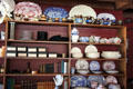 Merchandise of early 19th C in N.K. Whitney Store at Historic Kirtland Village. Kirtland, OH.