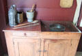 Dry sink in Kitchen of N.K. Whitney Store at Historic Kirtland Village. Kirtland, OH.