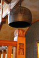 Bell & newel post in central hall of James A. Garfield home. Mentor, OH.