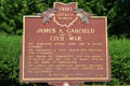 Ohio Historical Marker for James A. Garfield & the Civil War at Garfield NHS. Mentor, OH.