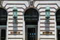 Portals & bronze lamps of Howard M. Metzenbaum U.S. Court House. Cleveland, OH.