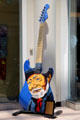 Cleveland Guitar Mania painted guitar shows Blue Man Robert Lockwood Jr. Cleveland, OH.