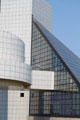 I.M. Pei's facade details of Rock & Roll Hall of Fame. Cleveland, OH.