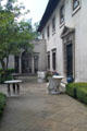 Courtyard of Bingham-Hanna Mansion at Cleveland History Center. Cleveland, OH.