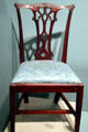 George II mahogany chair which belonged to Commodore Oliver Hazard Perry at Cleveland History Center. Cleveland, OH.