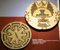 Hopi basketry plaques from Arizona at Cleveland Museum of Natural History. Cleveland, OH.