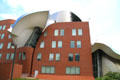 Undulating brick & metal of Frank Gehry's Peter B. Lewis Building at Case Western Reserve University. Cleveland, OH.