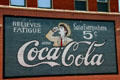 Antique painted Coca Cola sign. Guthrie, OK.